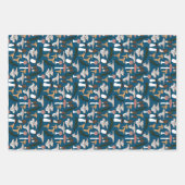 Fun Fungi Mushroom Fern Pattern Inpakpapier Vel (Voorkant)