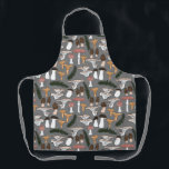 Fun Fungi Mushroom Fern Pattern Schort<br><div class="desc">Ik hoop dat je dit ontwerp leuk vindt. Voeg je eigen tekst toe. Bekijk mijn winkel voor meer artikelen zoals keukenhanddoeken, dekens, kussens, stickers, mokken, kaarten, tissuepapier en andere patronen. Bedankt om met mij te winkelen, als je iets wilt, laat het me dan weten!</div>