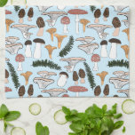 Fun Fungi Mushroom Fern Pattern Theedoek<br><div class="desc">Ik hoop dat je dit ontwerp leuk vindt. Voeg je eigen tekst toe. Bekijk mijn winkel voor meer overeenkomende artikelen zoals badhanddoeken,  dekens,  kussens,  stickers,  mokken,  kaarten,  tissuepapier en andere patronen. Bedankt om met mij te winkelen,  als je iets wilt,  laat het me dan weten!</div>