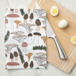 Fun Fungi Mushroom Fern Pattern Theedoek<br><div class="desc">Ik hoop dat je dit ontwerp leuk vindt. Voeg je eigen tekst toe. Bekijk mijn winkel voor meer overeenkomende artikelen zoals badhanddoeken,  dekens,  kussens,  stickers,  mokken,  kaarten,  tissuepapier en andere patronen. Bedankt om met mij te winkelen,  als je iets wilt,  laat het me dan weten!</div>