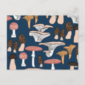 Fun Fungi Mushroom Patroon Briefkaart (Voorkant)