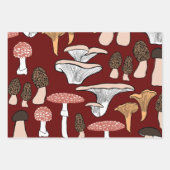 Fun Fungi Mushroom Patroon Inpakpapier Vel (Voorkant 3)