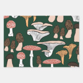 Fun Fungi Mushroom Patroon Inpakpapier Vel (Voorkant)