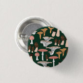 Fun Fungi Mushroom Pattern   Ronde Button 3,2 Cm (Voorkant /achterkant)