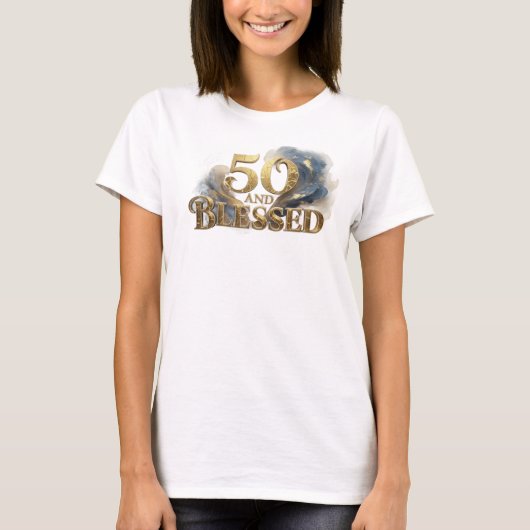 Fun & Funky 50 EN GESEGEND Grafisch T-shirt ontwer (Voorkant)