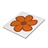 Fun Funky 60s 70s Retro Flower Ceramic Tile Tegeltje (Zijkant)