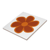 Fun Funky 60s 70s Retro Flower Ceramic Tile Tegeltje (Zijkant)