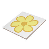 Fun Funky 60s 70s Retro Flower Ceramic Tile Tegeltje (Zijkant)