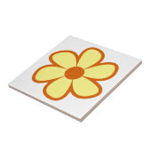 Fun Funky 60s 70s Retro Flower Ceramic Tile Tegeltje (Zijkant)