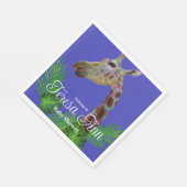 Fun funky Colorful Giraffe Baby shower Pla Servet (Hoek)