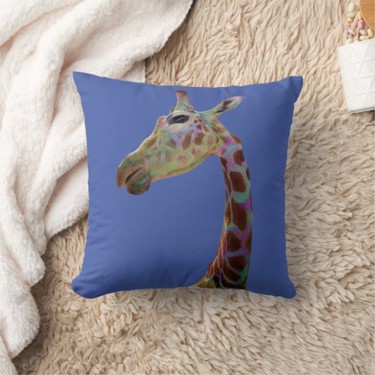 Fun funky colorful Giraffe Kussen (Deken)