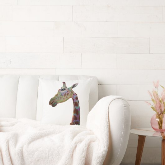 Fun funky Colorful Giraffe Sierkussen (Bank)
