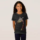 Fun funky colorful Giraffe T-shirt (Voorkant volledig)