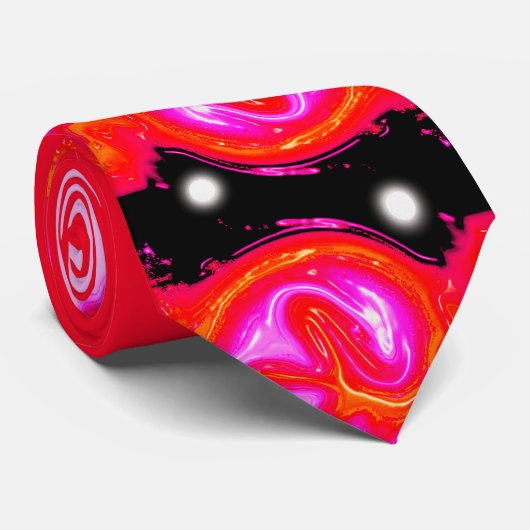 Fun funky feestelijke kerstviering stropdas (Opgerold)