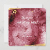 Fun, Funky Modern LOVE Valentijnse Feestdagenkaart (Achterkant)