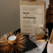 Fun & Funky Mongram Western Style Woodgrain Kaart