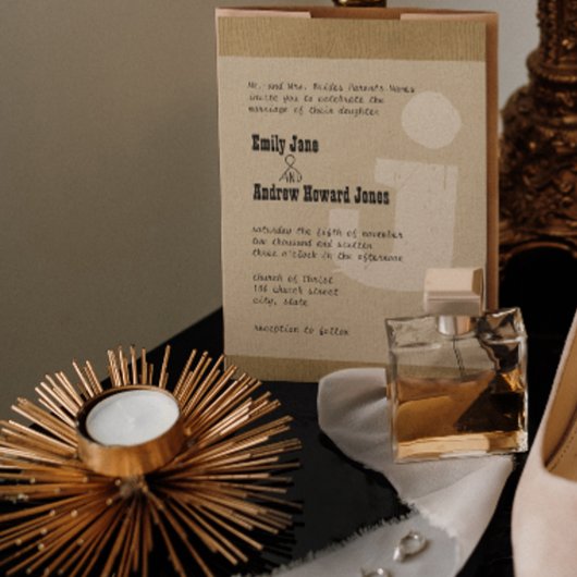 Fun & Funky Mongram Western Style Woodgrain Kaart