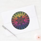 Fun Funky Psychedelic Circular Burst Sticker (Envelop)
