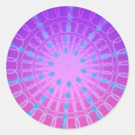 Fun Funky Psychedelic Circular Burst Sticker