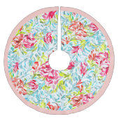 Fun Funky Summer Colors Paint Splatter Art Kerstboom Rok (Voorkant)