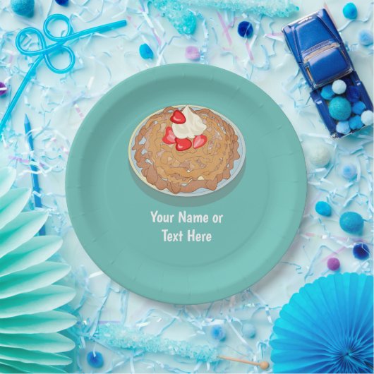 Fun Funnel Cake - Fairground Theme - custom event Papieren Bordje (Feest)