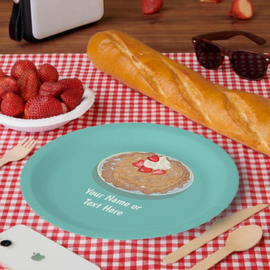 Fun Funnel Cake - Fairground Theme - custom event Papieren Bordje (Picknick)