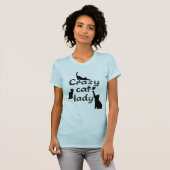 Fun Funny and Cool Playful Cats Crazy Cat Lady T-shirt (Voorkant volledig)