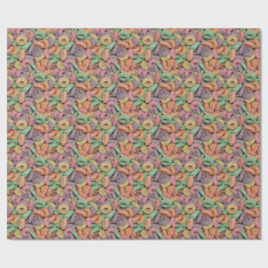 Fun Funny Cereal Food Pattern Cadeaupapier (Vlak)