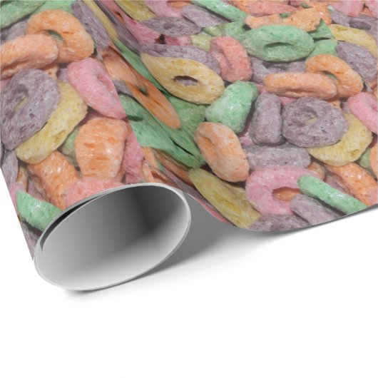 Fun Funny Cereal Food Pattern Cadeaupapier (Rol Hoek)