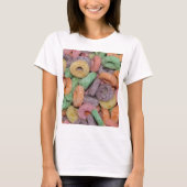 Fun Funny Cereal Food Pattern T-shirt (Voorkant)