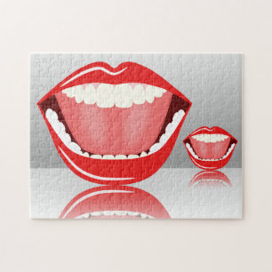 Fun Funny Cool die de Grote Mouth Jigzaag Puzzle l Legpuzzel