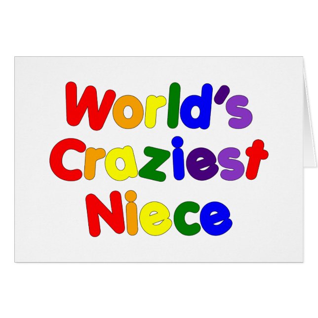 Fun Funny Humoureuze nices : De Craziest Niece van (Voorkant Horizontaal)