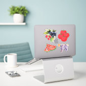 Fun Furit Sticker Pack Watermeloen Bessen Druiven (Laptop op bureau)