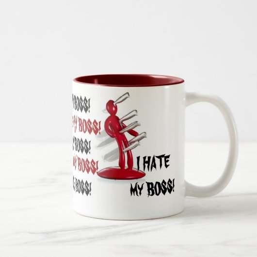Fun Gag I HATE MY BOSS Coffee Mok (Rechts)