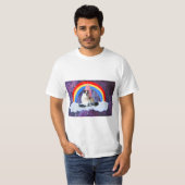 Fun Galaxy Rainbow Princess Skateboard Shirt Manne (Voorkant volledig)