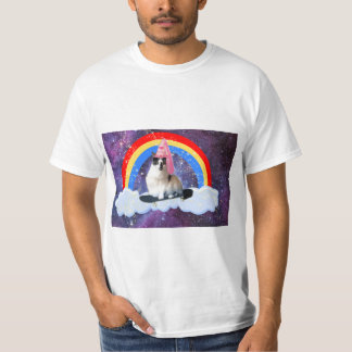 Fun Galaxy Rainbow Princess Skateboard Shirt Manne