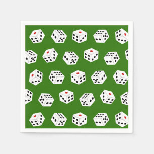 Fun Gambling dice Casino patroonluiers Servetten