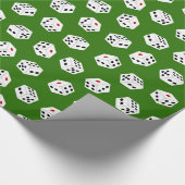 Fun Gambling Dice-patroonpapier Cadeaupapier (Hoek)