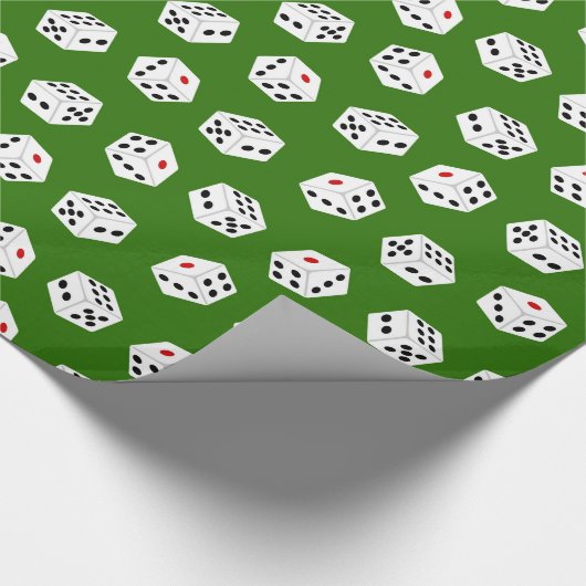 Fun Gambling Dice-patroonpapier Cadeaupapier (Hoek)