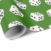 Fun Gambling Dice-patroonpapier Cadeaupapier (Rol Hoek)