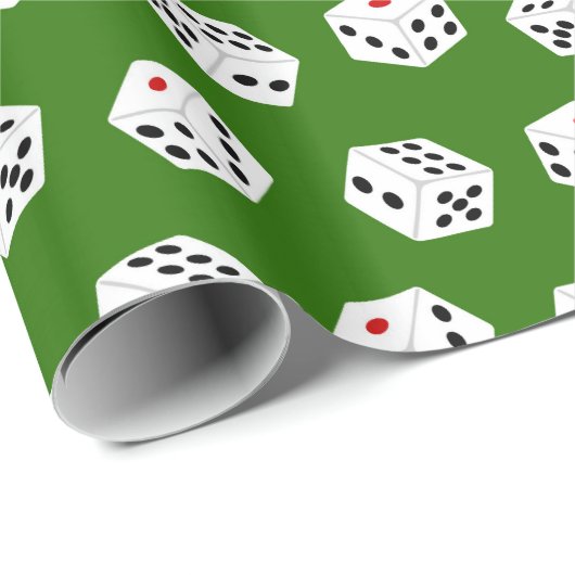 Fun Gambling Dice-patroonpapier Cadeaupapier (Rol Hoek)