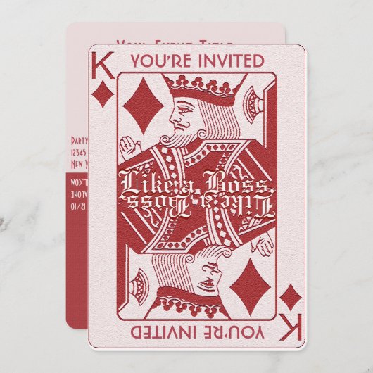 Fun Game Night Party Kaart (Voorkant / Achterkant)