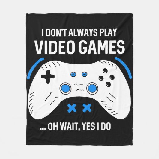 Fun Gamer ik speel niet altijd videogames Fleece Deken (Voorkant)
