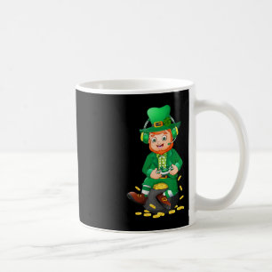 Fun Gamer St Patricks Day Video Game Kinder Teen B Koffiemok