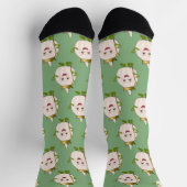 Fun Garlic Bulb met kant - nieuw voedselpatroon S Sokken (Top)