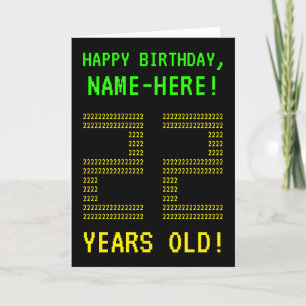 Fun, Geeky, Nerdy "22 JAAR OUD!" Birthday-kaart Kaart