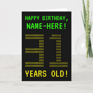 Fun, Geeky, Nerdy "31 JAAR OUD!" Birthday-kaart Kaart
