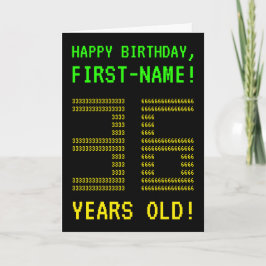Fun, Geeky, Nerdy "36 JAAR OUD!" Birthday Kaart
