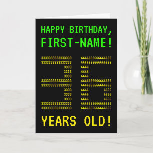 Fun, Geeky, Nerdy "36 JAAR OUD!" Birthday Kaart