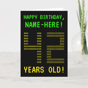 Fun, Geeky, Nerdy "42 JAAR OUD!" Birthday-kaart Kaart